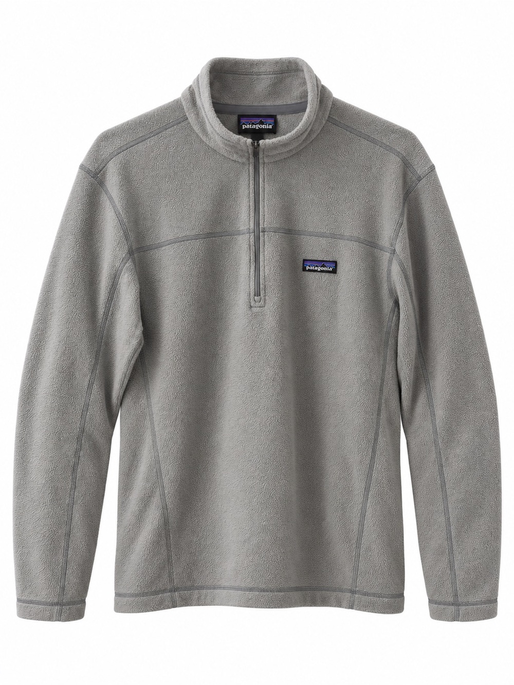 Patagonia Men’s Micro D Gray Quarter-Zip Fleece | Large